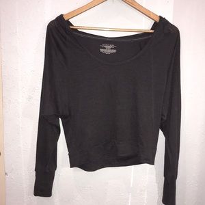 Navy Victoria Secret cropped long sleeve